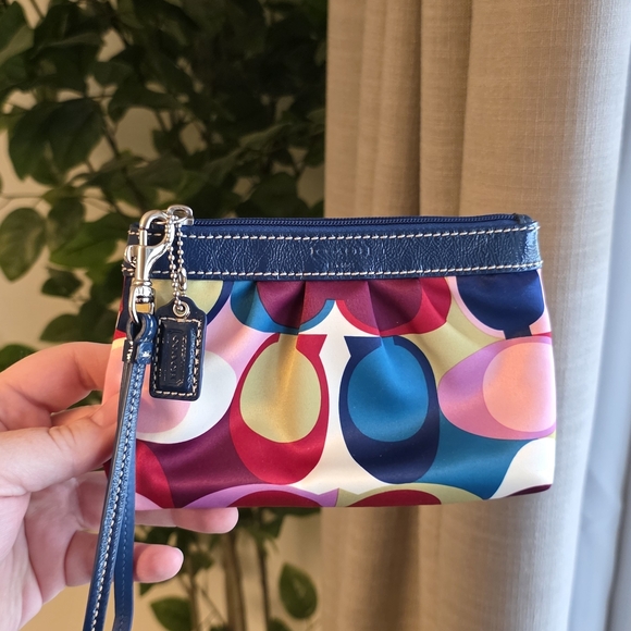 Coach Handbags - Coach Y2K Multicolor Signature Wristlet